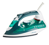 Картинка Утюг Аксинья КС-3000 (белый/зеленый)