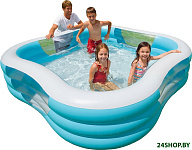Картинка Надувной бассейн Intex Swim Center 229х56 (бирюзовый) [57495]