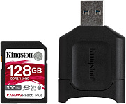 Картинка Карта памяти Kingston Canvas React Plus microSDXC 128GB (с адаптером и кардридером)