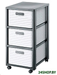 Картинка Комод пластиковый Rotho Tower Country 1165490001 (белый/антрацит)