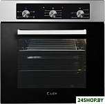 Картинка Духовой шкаф LEX EDM 042 IX (нержавеющая сталь/черный)