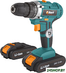 Картинка Дрель-шуруповерт Bort BAB-24UX2LI-FDK (с 2-мя АКБ)