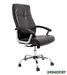 Картинка Кресло AksHome Marsel Chrome Eco (черный бриллиант)