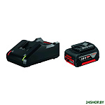 Картинка Аккумулятор с зарядным устройством Bosch GBA 1600A01B9Y (18В/4.0 Ah + 14.4-18В)
