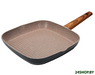 Картинка Сковорода-гриль Regent Legno 93-AL-LE-6-28