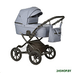 Картинка Детская универсальная коляска INDIGO Verona Plus 12 (2 в 1, Ve 03, джинс)