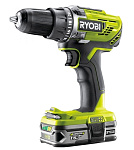 Картинка Дрель-шуруповерт Ryobi R18DD3-215S 5133003774 (с 2-мя АКБ, сумка)