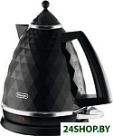 Картинка Электрочайник DeLonghi Brillante KBJ 2001.BK