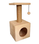 Картинка Комплекс для кошек Cat House 0.65 (джут бежевый)
