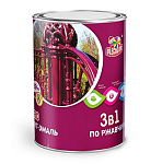 Картинка Грунт-эмаль Olecolor 3 в 1 по ржавчине 4 кг (красно-коричневый)