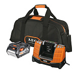 Картинка Аккумулятор с зарядным устройством AEG Powertools SET L1840BL 4932430359 (18В/4 Ah + 12-18В
