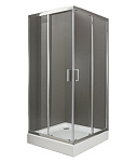 Картинка Душевой уголок BelBagno UNO-195-A-2-80-C-Cr (прозрачное стекло)
