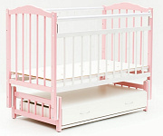 Картинка Детская кроватка Bambini 03 (белый/розовый)