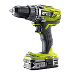 Картинка Дрель-шуруповерт Ryobi R18DD2-213S 5133004374 (с 2-мя АКБ)