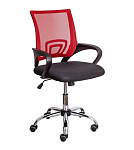 Картинка Кресло AksHome Ricci Chrome (красный/черный)