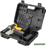 Картинка Дрель-шуруповерт Deko DKCD20FU-Li SET 63 (с 2-мя АКБ, кейс, набор оснастки) (063-4093)