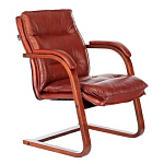 Картинка Кресло Бюрократ T-9927WALNUT-AV (светло/коричневый/кожа)