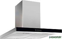 Картинка Кухонная вытяжка Akpo Feniks Slim Glass Eco 60 WK-4 (черное стекло/нержавеющая сталь)
