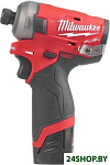 Картинка Винтоверт Milwaukee M12 FQID-202X 4933464973 (с 2-мя АКБ, кейс)