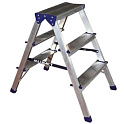 Двухсторонняя алюминиевая стремянка АЛЮМЕТ А7203