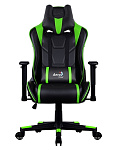 Картинка Кресло AeroCool AC220 AIR (черный/зеленый)