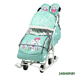 Картинка Санки-коляска Nika Disney-baby 2 Минни Маус DB2/2 (мятный)