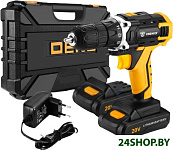 Картинка Дрель-шуруповерт Deko DKCD20FU-Li SET 63 063-4175 (с 2-мя АКБ, кейс)