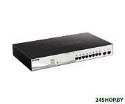 Картинка Управляемый коммутатор 2-го уровня D-Link DGS-1210-10P/FL1A