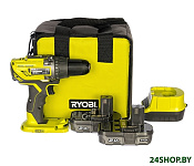Картинка Дрель-шуруповерт Ryobi R18DD3-220S 5133003348 (с 2-мя АКБ 2 Ah, сумка)