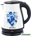 Электрочайник Матрена MA-003 (белый, гжель)