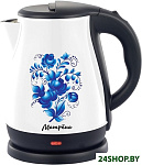 Картинка Электрочайник Матрена MA-003 (белый, гжель)