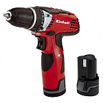 Картинка Дрель-шуруповерт Einhell TE-CD 12 Li (с 2-мя АКБ, кейс)