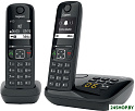 Радиотелефон Gigaset AS690A DUO RUS (черный)