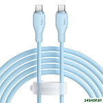 Pudding Series USB Type-C - USB Type-C (2 м, голубой)