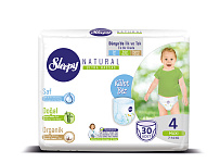Sleepy Natural Jumbo Pack [4]Maxi-30 Детские подгузники-трусики, 30 шт