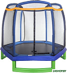 Картинка Батут Atlas Sport 210 см - 7ft Basic (внешняя сетка, синий)