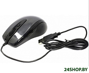 Картинка Мышь проводная A4Tech V-Track N-708X-1 cерый глянец