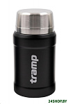 Картинка Термос для еды Tramp TRC-132 0,8 л (чёрный, с чехлом)