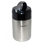 Картинка Термос для еды KINGHoff KH-4375 0.8л (серебристый/черный)