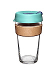 Картинка Многоразовый стакан KeepCup Brew Cork L Australis 454мл (бирюзовый)