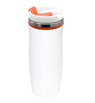 Картинка Термокружка UTTA Latte 5003.07 0.42л (белый/оранжевый)