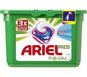 Картинка Капсулы для стирки Ariel 3 в 1 Touch of Lenor Fresh (15 шт)