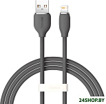 Jelly Liquid Silica Gel USB Type-A - Lightning (1 м, черный)