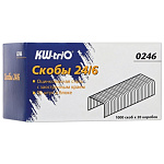 Картинка Скобы для степлера 24/6 Kw-Trio 0246 (уп.1000шт.)