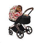 Картинка Детская универсальная коляска Cybex Priam Lux (Spring Blossom Light/Rose Gold Frame)