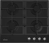 Картинка Газовая варочная панель KUCHE GGH 640 BF (черная)