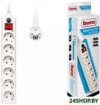 Картинка Сетевой фильтр Buro 600SH-5-W 5м (белый)