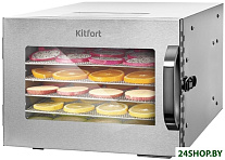 Картинка Сушка для фруктов и овощей KITFORT KT-1917 (нержавеющая сталь)