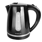 Картинка Электрочайник ERGOLUX ELX-KP05-C02 (черный с хромом)