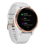 Картинка Умные часы Garmin Vivoactive 4s (белый/золотистый)